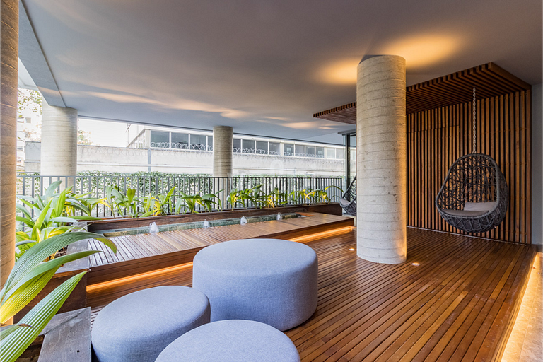 Apartamento mobiliado