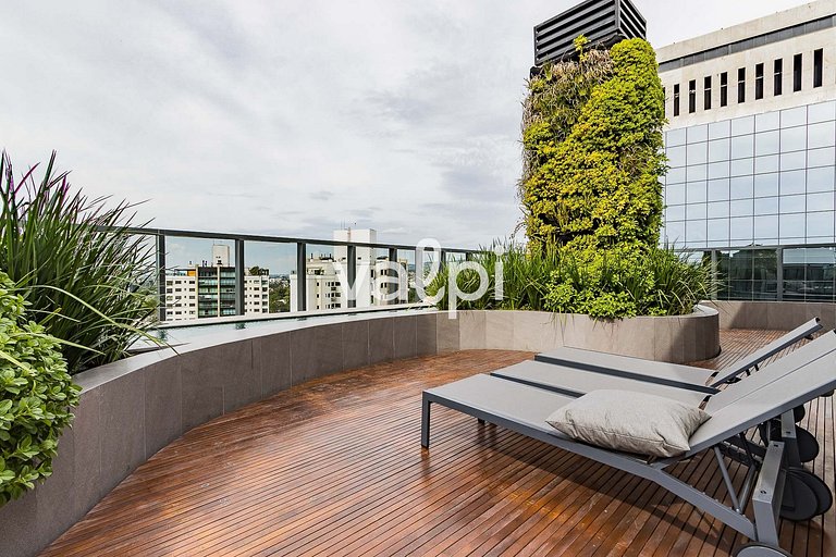 Studio de luxo no Carlos Gomes Square - CGS0315
