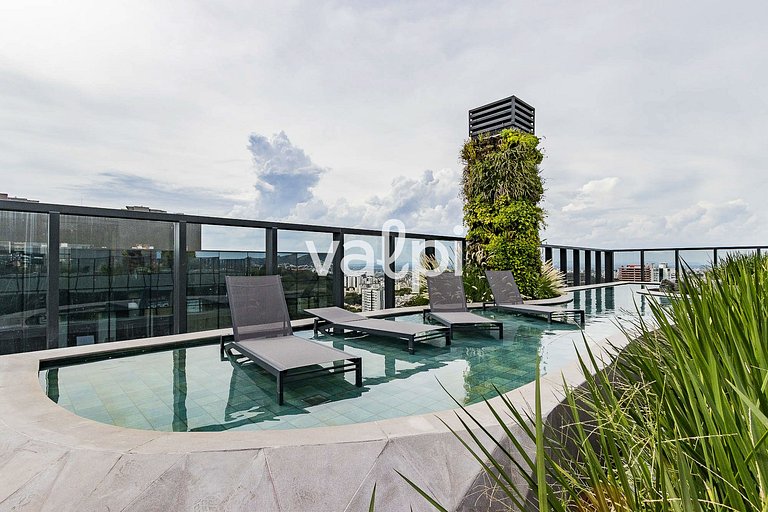 Studio de luxo no Carlos Gomes Square - CGS0315