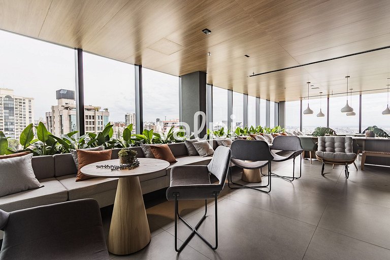 Studio de luxo no Carlos Gomes Square - CGS0315